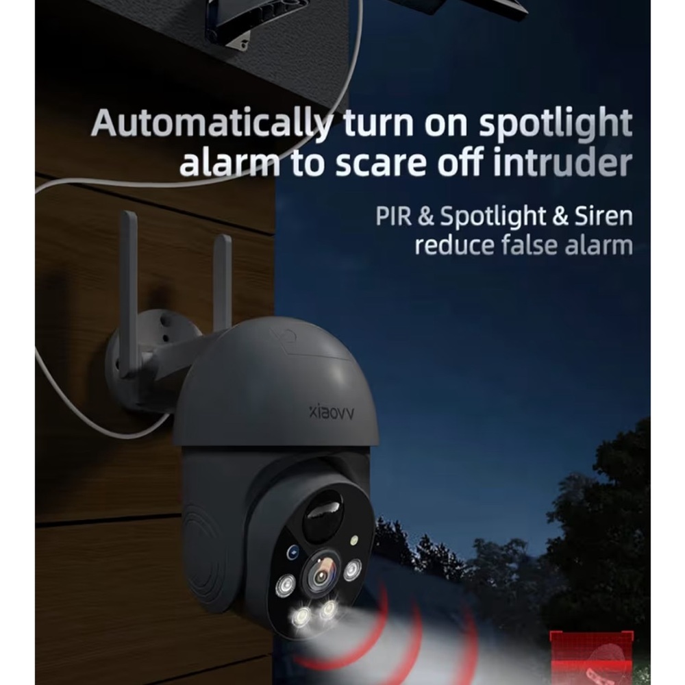 Solar-Powered Outdoor Security Camera with Solar Panel - Picture 3 of 8